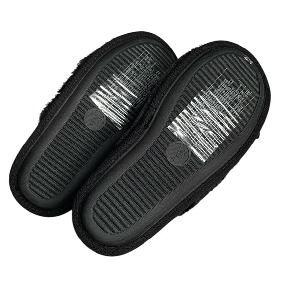 NWT Victoria's Secret Black Slippers with Bow - Picture 4 of 7